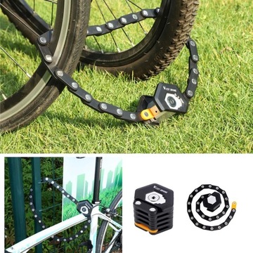 Складной велосипедный замок Складной замок с цепочкой и тросом с 3 ключами