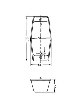 Лампа DOUBLE BURNE OLDSCHOOL TRUCK TIR с двумя лампочками ДЫМЧАТЫЙ-ОРАНЖЕВЫЙ