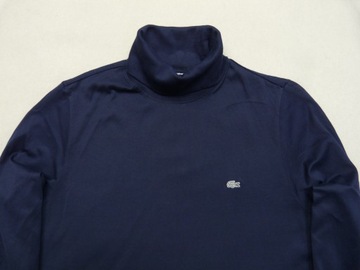 LACOSTE męska granatowa koszulka longsleeve długi rękaw golf rozm. L