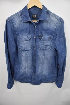 Armani Exchange koszula męska S 39 jeansowa denim