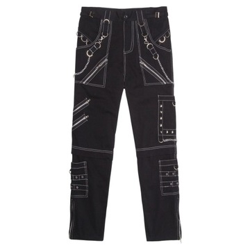 Men's Gothic Pants Punk Rock Eyelet Cargo Be