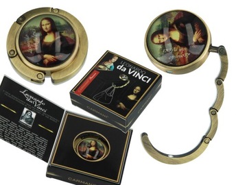 Wieszak na torebkę -L. da Vinci, Mona Lisa CARMANI