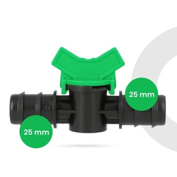 PE клапан 25 мм PUSH IN Разъем Соединитель ШЛАНГ ТРУБНЫЙ ФИТИНГ Ирригация