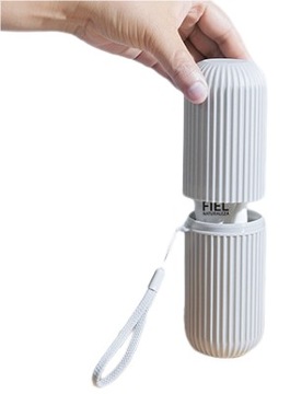 СЕРЫЙ КОНТЕЙНЕР ДЛЯ ЗУБНОЙ ПАСТЫ ЩЕТКИ