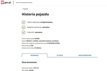 Renault Laguna III Hatchback 2.0 16v 140KM 2009 Renault Laguna 2.0 Benzyna Moc 140KM, zdjęcie 1