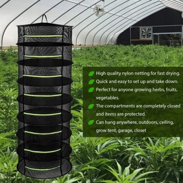 8-слойная подвесная складная сетка для сушки