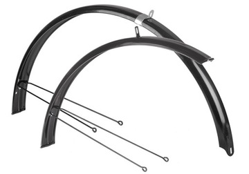 ВЕЛОСИПЕДНЫЕ КРЫЛЬЯ 26 MTB 55MM 550 + ЧЕРНЫЕ ОПОРЫ