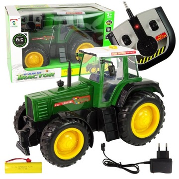 WIELKI TRAKTOR ZDALNIE STEROWANY CIĄGNIK NA PILOTA RC MASZYNY FARMA PREZENT