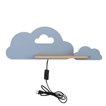 Kinkiet LED dla dziecka chmurka półka kabel CLOUD