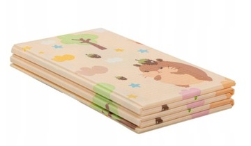 Развивающий расширяемый двухсторонний пенопластовый коврик для детей, большой 200х150+сумки