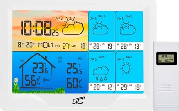 WiFi МЕТЕОСТАНЦИЯ БЕСПРОВОДНОЙ ТЕРМОМЕТР ANDROID iOS ПОГОДА НА 4 ДНЯ