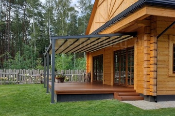 Pergola tarasowa Square zadaszenie materiałowe Super Cena!