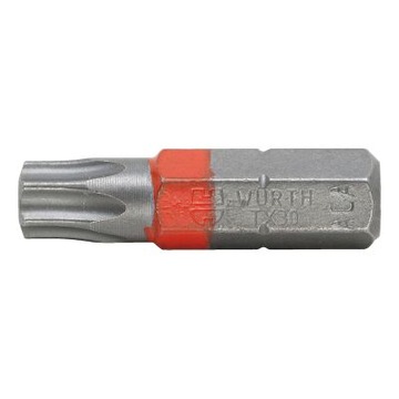 BIT GROT TX30 TORX CZERWONY 1/4 CALA 25 MM WURTH
