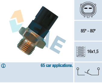 SPÍNAČ VENTILÁTOR CHLADIČŮ MITSUBISHI GALANT IV 1.6-2.0 -92 FAE