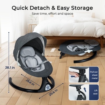 BABY BUCKET, ЭЛЕКТРИЧЕСКИЙ ЗВОНОК NICEKIDS + ПУЛЬТ BLUETOOTH