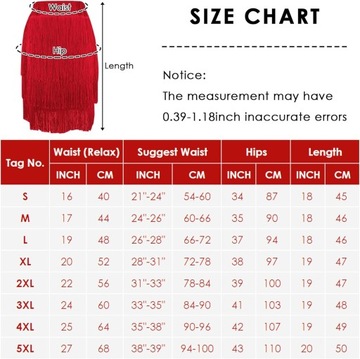 Damska spódnica z frędzlami do tańca latynoskS