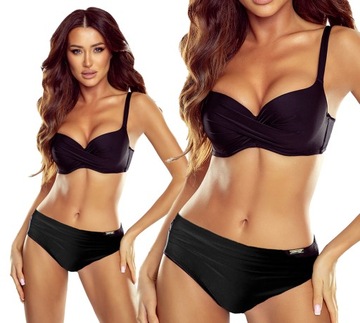 Strój kąpielowy Gabbiano ESTHER bikini klasyczny czarny 46C/3XL