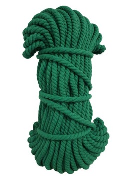 LINA BAWEŁNIANA kręcona 12mm - 50m ZIELONA