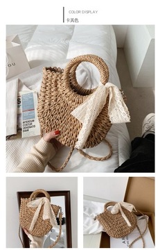 Сумка через плечо BOHO BASKET, плетеная