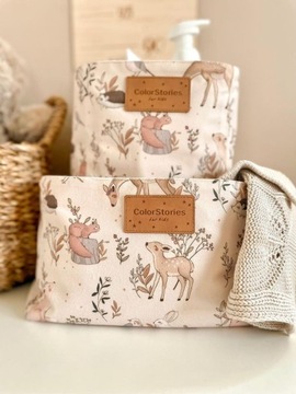 Pojemnik Organizer na Pieluszki L ColorStories 16x24 cm Forest Friends New