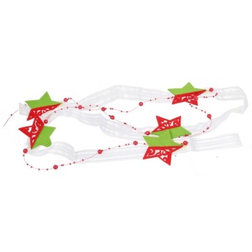 РОЖДЕСТВЕНСКИЕ УКРАШЕНИЯ ИЗ ФЕТРА ГИРЛЯНД-ЗВЕЗДЫ