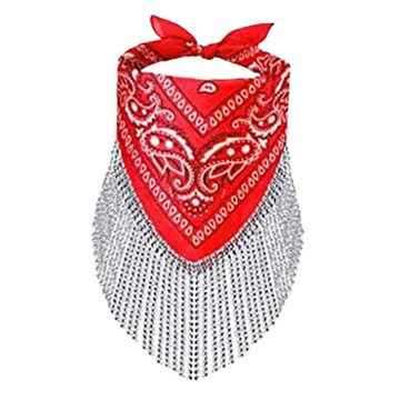 Kobiety szalik Rhinestone bandany do włosów akcesoria