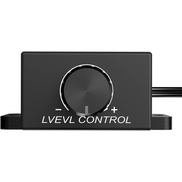 REGULATOR GŁOŚNOŚCI PILOT POTENCJOMETR REGULACJA SUBWOOFERA BASU 2xRCA