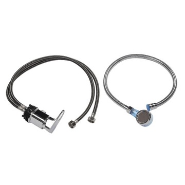 Набор с распылителем для шампуня 70 см. Смеситель 70 см. Мягкий шланг JE