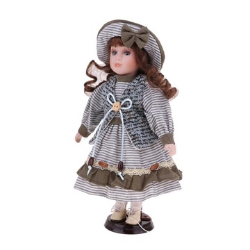 Stojąca lalka porcelanowa 30 cm