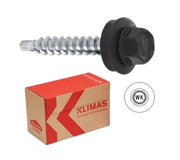 Wkręty farmer d/d 4,8x100mm RAL7016 100szt. KLIMAS