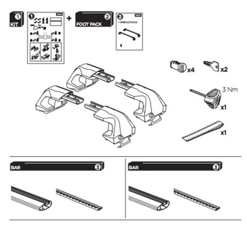 KUFR STŘEŠNÍ THULE EDGE VW PASSAT CC 2008-2011