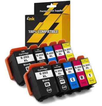 10x TUSZE 202 XL DO DRUKARKI EPSON XP-6000 XP-6005 XP-6100 XP-6105