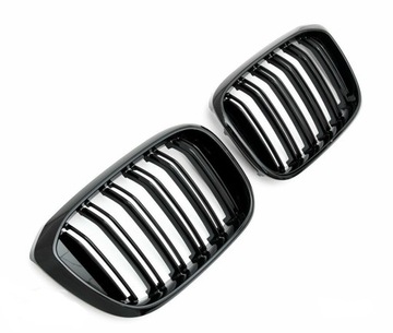 GRILL NERKI ATRAPA BMW G01 G02 X3 X4 CZARNY POŁYSK