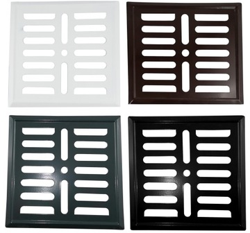ВЕНТИЛЯЦИОННАЯ РЕШЕТКА 14 Х 14 РАМКА ОКРАШЕННАЯ В БЕЛЫЙ цвет