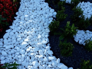 ГАЛЬКА ДЕКОРАТИВНАЯ THASSOS 4-8 см БЕЛАЯ 10кг