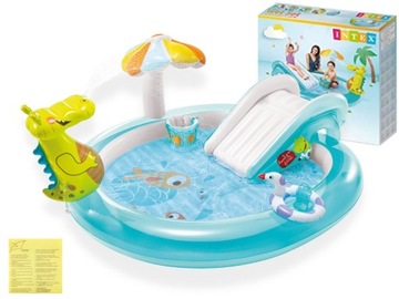 Dmuchany plac zabaw ALIGATOR Basen Intex 57135 Dmuchana Zjeżdżalnia