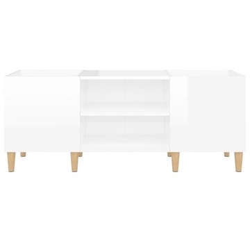 БЕЛЫЙ ГЛЯНЦЕВЫЙ ВИНИЛОВЫЙ ШКАФ ДЛЯ ПЛАСТИНОК 121X38X48CM