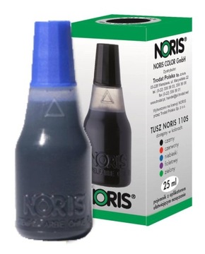 TUSZ BEZOLEJOWY DO PIECZĄTEK 25 ML NIEBIESKI NORIS