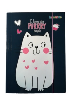 TECZKA Z GUMKĄ A4 KARTONOWA KOT