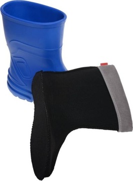 OCIEPLONE KALOSZE PIANKOWE ZIMOWE BUTY ŚNIEGOWCE nieb42