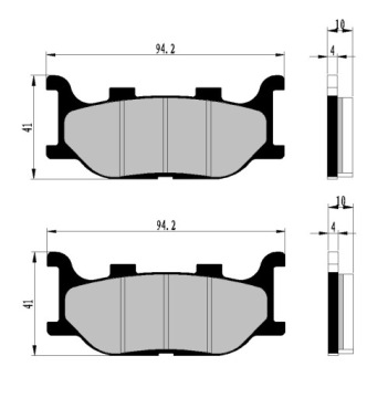 ПЕРЕДНИЕ ТОРМОЗНЫЕ КОЛОДКИ YAMAHA YP 250 MAJESTY DX