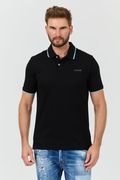 GUESS Czarne polo Lyle L