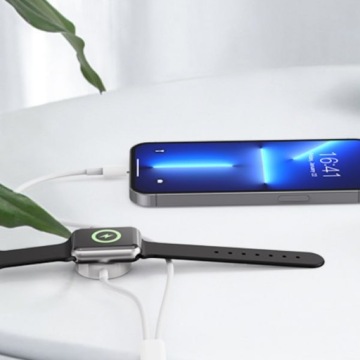 Индуктивное зарядное устройство Быстрый кабель для Apple Watch iPhone USB-C 2в1