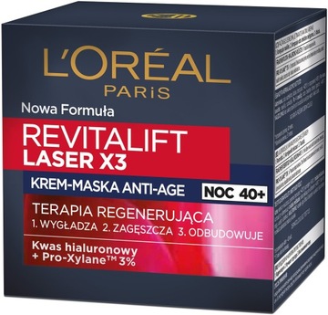 Loreal Revitalift Laser X3 ночной крем против морщин с проксиланом