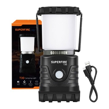 SUPERFIRE LAMPA KEMPINGOWA TURYSTYCZNA AKUMULATOROWA LED USB POWERBANK
