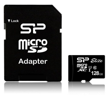 Карта памяти Silicon Power microSDXC Elite 128 ГБ CL10 UHS-1 (U1) + АДАПТЕР