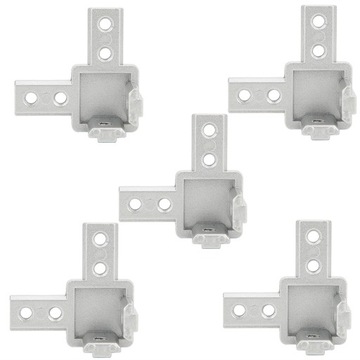 5шт 3-ходовой угловой разъем 90 градусов фитинги из цинкового сплава NM