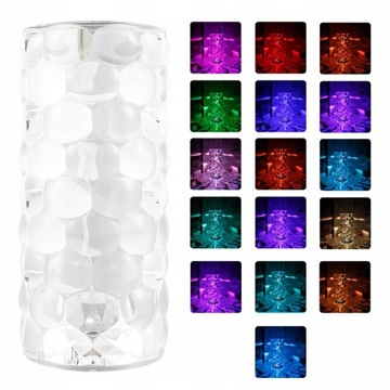 Lampa stołowa Diamond Design sterowana pilotem