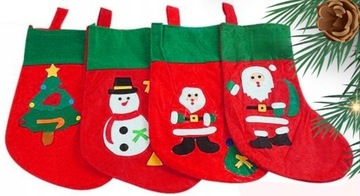 НОСКИ ДЛЯ ПОДАРКОВ СВЯТЫХ НИКОЛАЯ ДЕКОРАЦИЯ МИКС