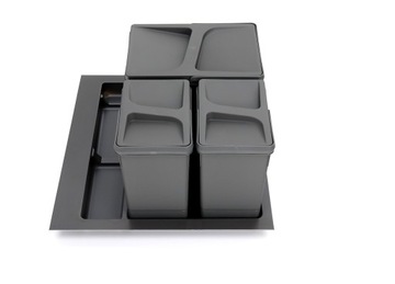 Контейнер для сортировки мусора для шкафа разделения мусора 60 HAFELE 2x 7л 1x 15